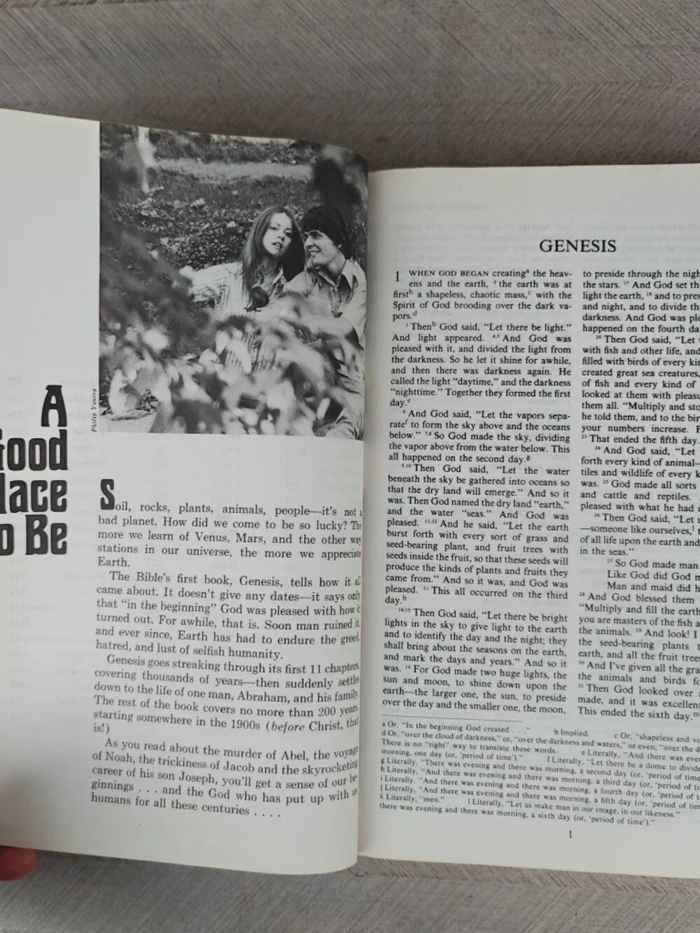 The Way The Living Bible Paperback 1976 Seventeenth Printing Illustrated